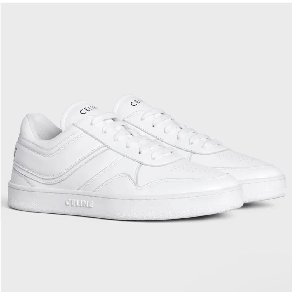 CELINE TRAINER LOW LACE-UP SNEAKER IN CALFSKIN 37 - Picture 3 of 7